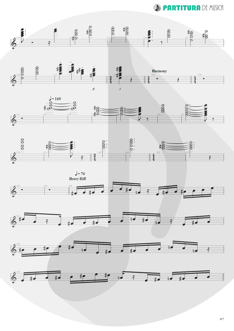 Partitura de musica de Teclado - Erotomania | Dream Theater | Awake 1994 - pag 6