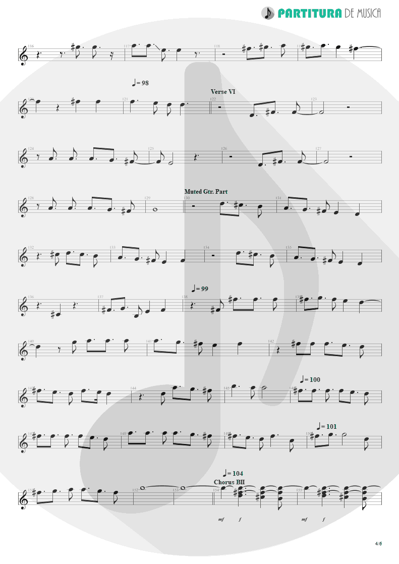 Partitura de musica de Canto - Scarred | Dream Theater | Awake 1994 - pag 4