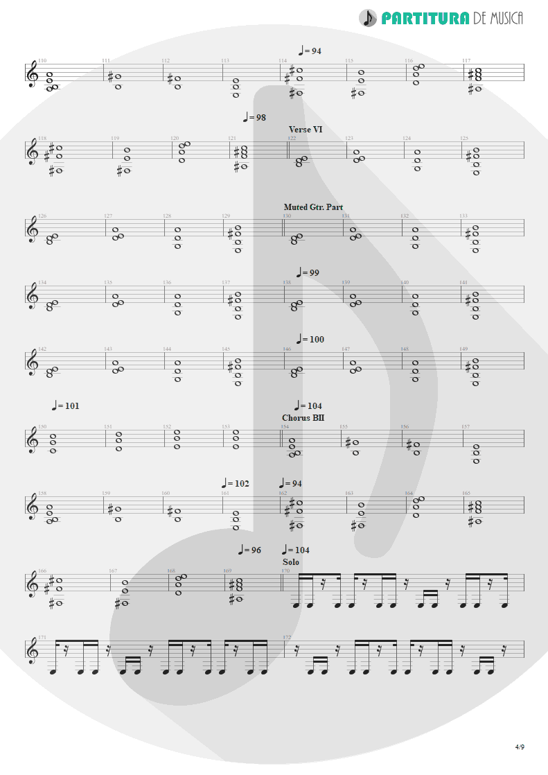 Partitura de musica de Teclado - Scarred | Dream Theater | Awake 1994 - pag 4