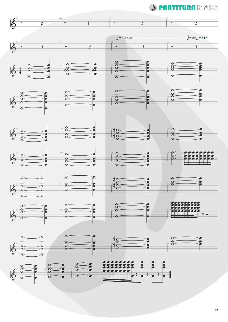 Partitura de musica de Teclado - ACOS: III - Carpe Diem | Dream Theater | A Change of Seasons 1995 - pag 2
