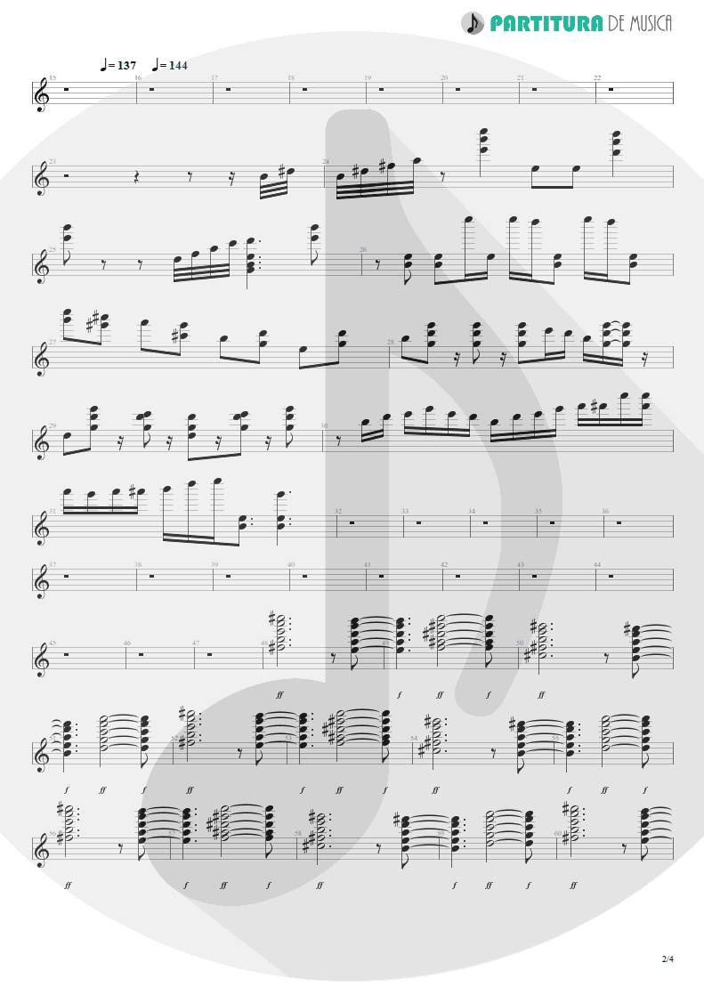 Partitura de musica de Teclado - ACOS: IV - The Darkest of Winters | Dream Theater | A Change of Seasons 1995 - pag 2