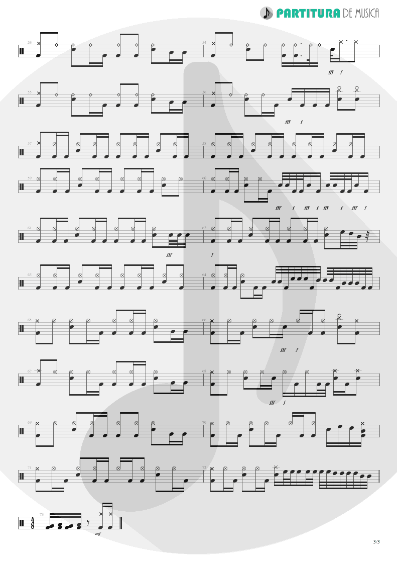 Partitura de musica de Bateria - ACOS: V - Another World | Dream Theater | A Change of Seasons 1995 - pag 3