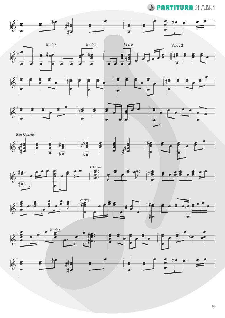Partitura de musica de Piano - Anna Lee | Dream Theater | Falling into Infinity 1997 - pag 2