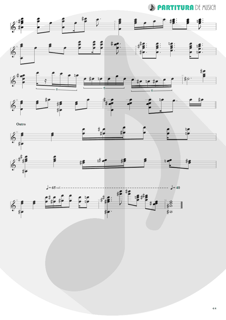 Partitura de musica de Piano - Anna Lee | Dream Theater | Falling into Infinity 1997 - pag 4
