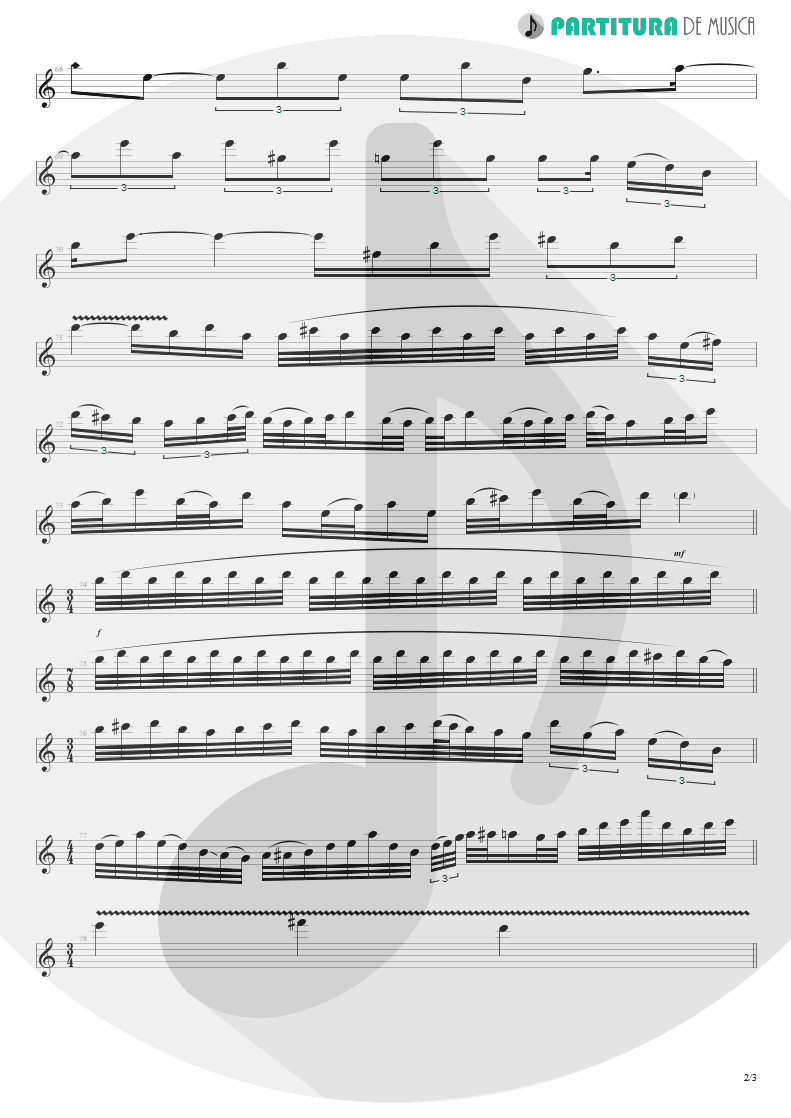 Partitura de musica de Teclado - Burning My Soul | Dream Theater | Falling into Infinity 1997 - pag 2