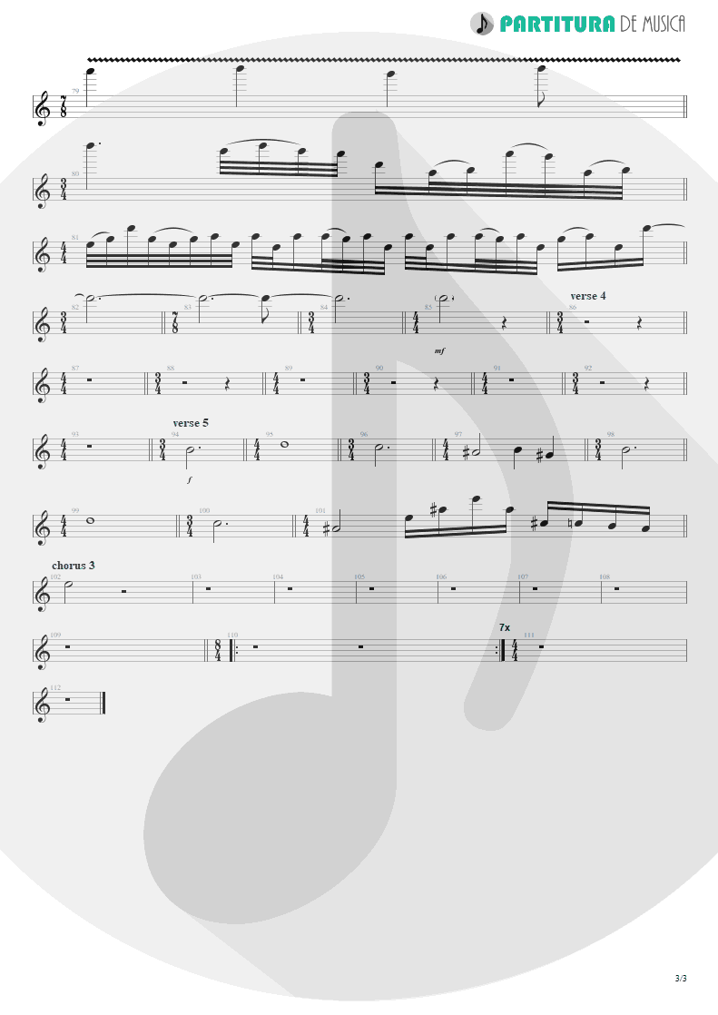 Partitura de musica de Teclado - Burning My Soul | Dream Theater | Falling into Infinity 1997 - pag 3