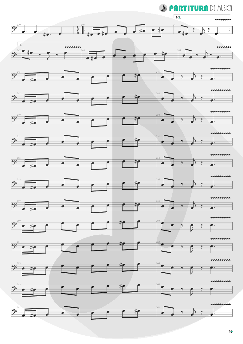 Partitura de musica de Baixo Elétrico - Beyond This Life | Dream Theater | Metropolis Pt. 2: Scenes from a Memory 1999 - pag 7