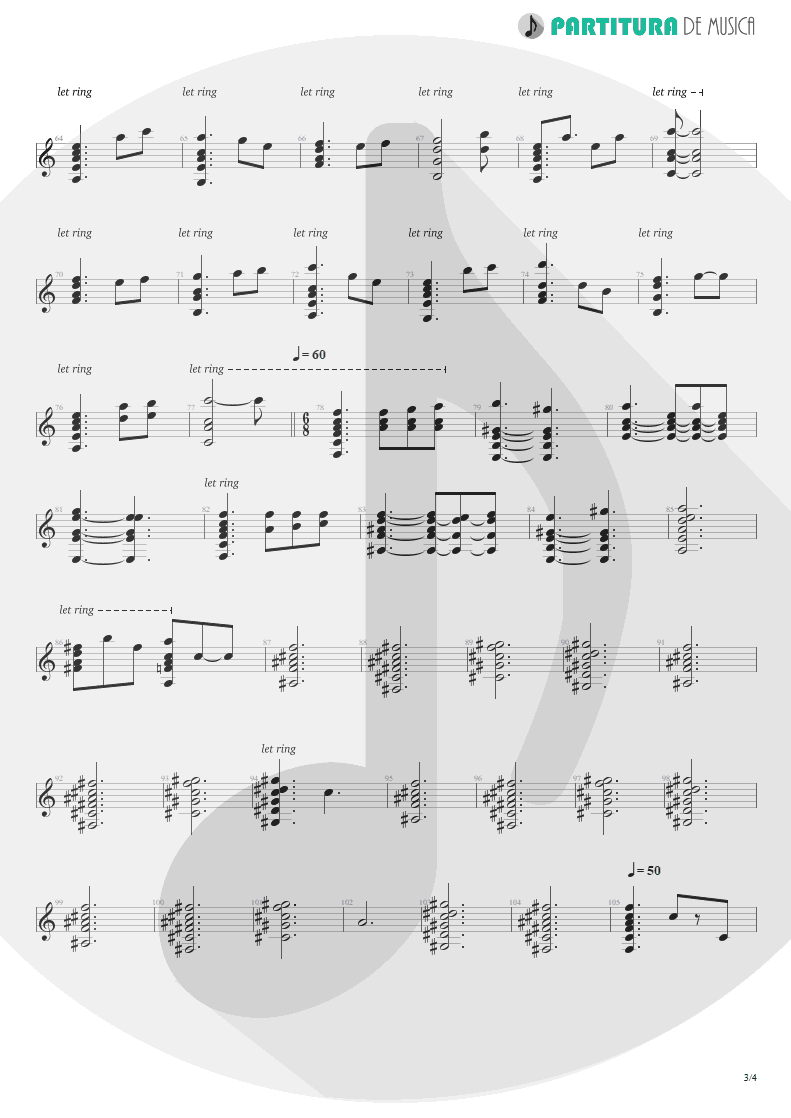 Partitura de musica de Piano - Disappear | Dream Theater | Six Degrees of Inner Turbulence 2002 - pag 3