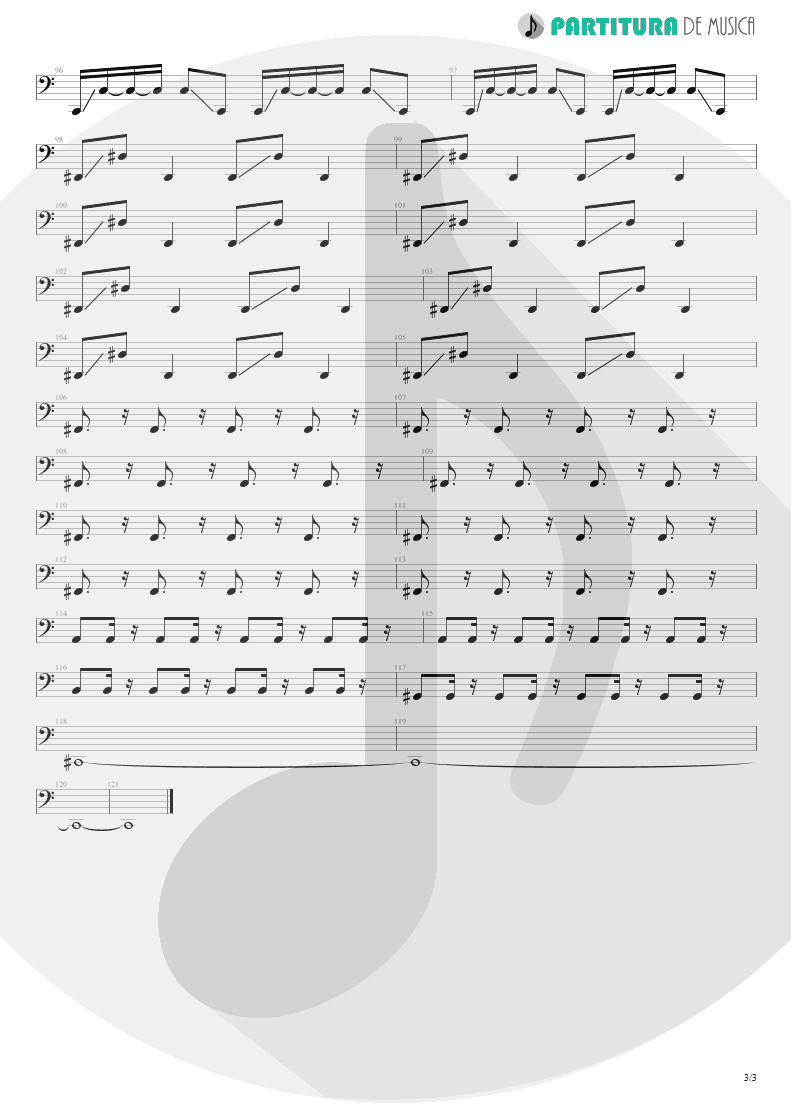 Partitura de musica de Baixo Elétrico - Goodnight Kiss | Dream Theater | Six Degrees of Inner Turbulence 2002 - pag 3