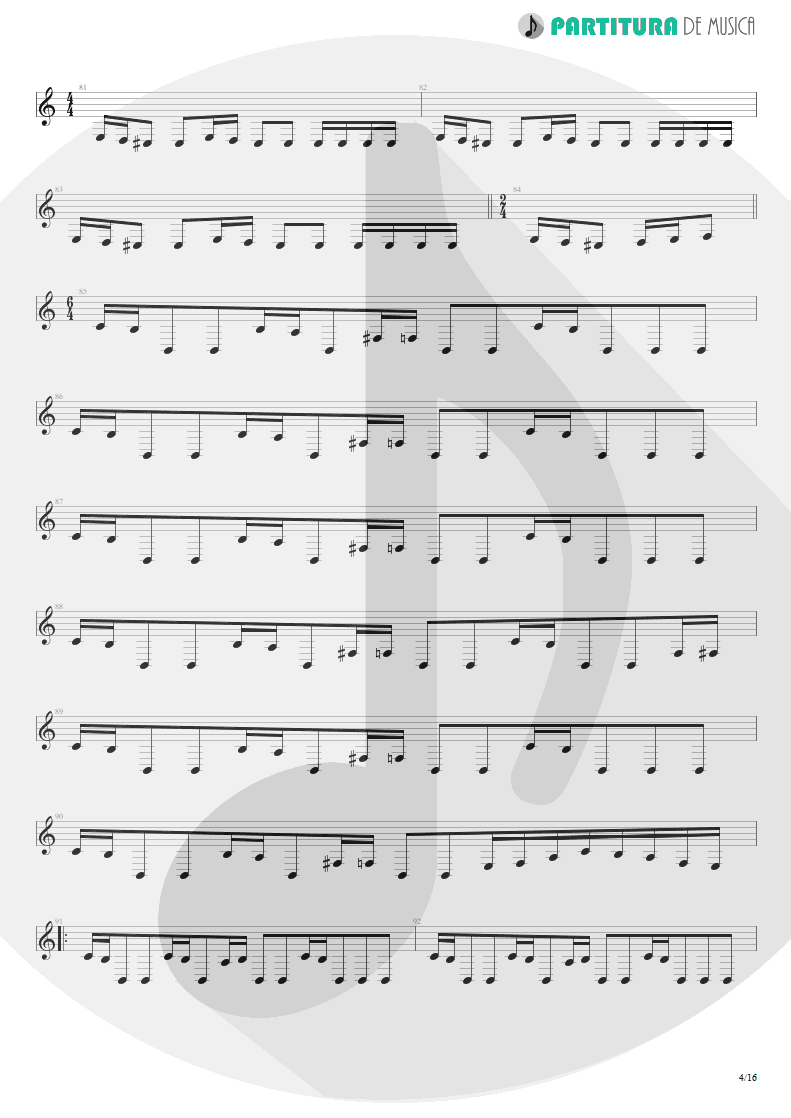 Partitura de musica de Guitarra Elétrica - The Glass Prison | Dream Theater | Six Degrees of Inner Turbulence 2002 - pag 4