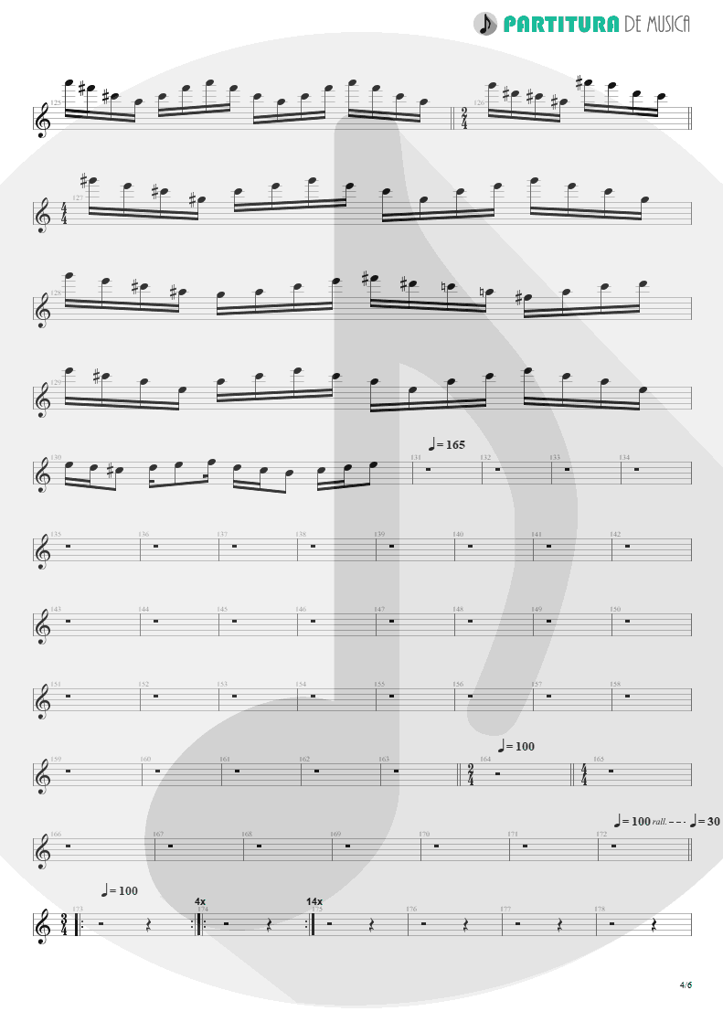 Partitura de musica de Teclado - The Glass Prison | Dream Theater | Six Degrees of Inner Turbulence 2002 - pag 4