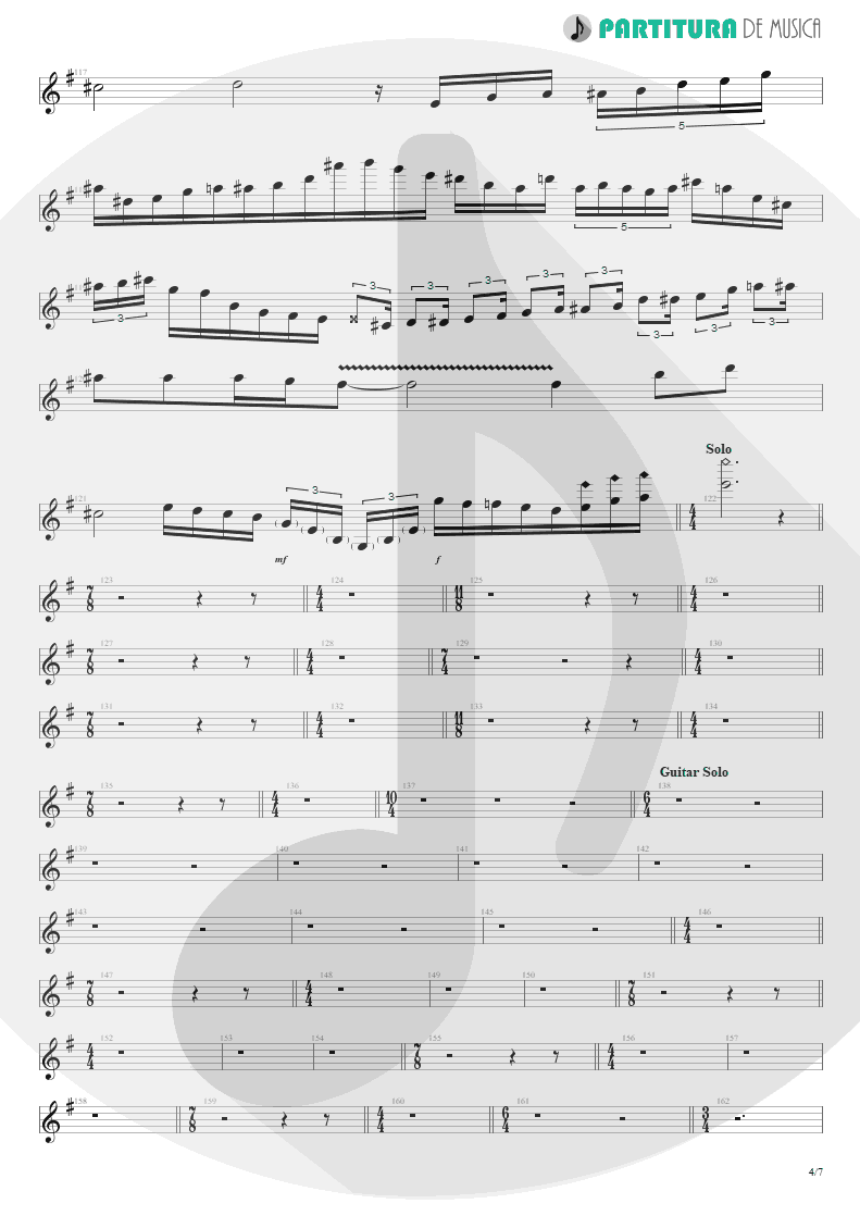 Partitura de musica de Teclado - Sacrificed Sons | Dream Theater | Octavarium 2005 - pag 4