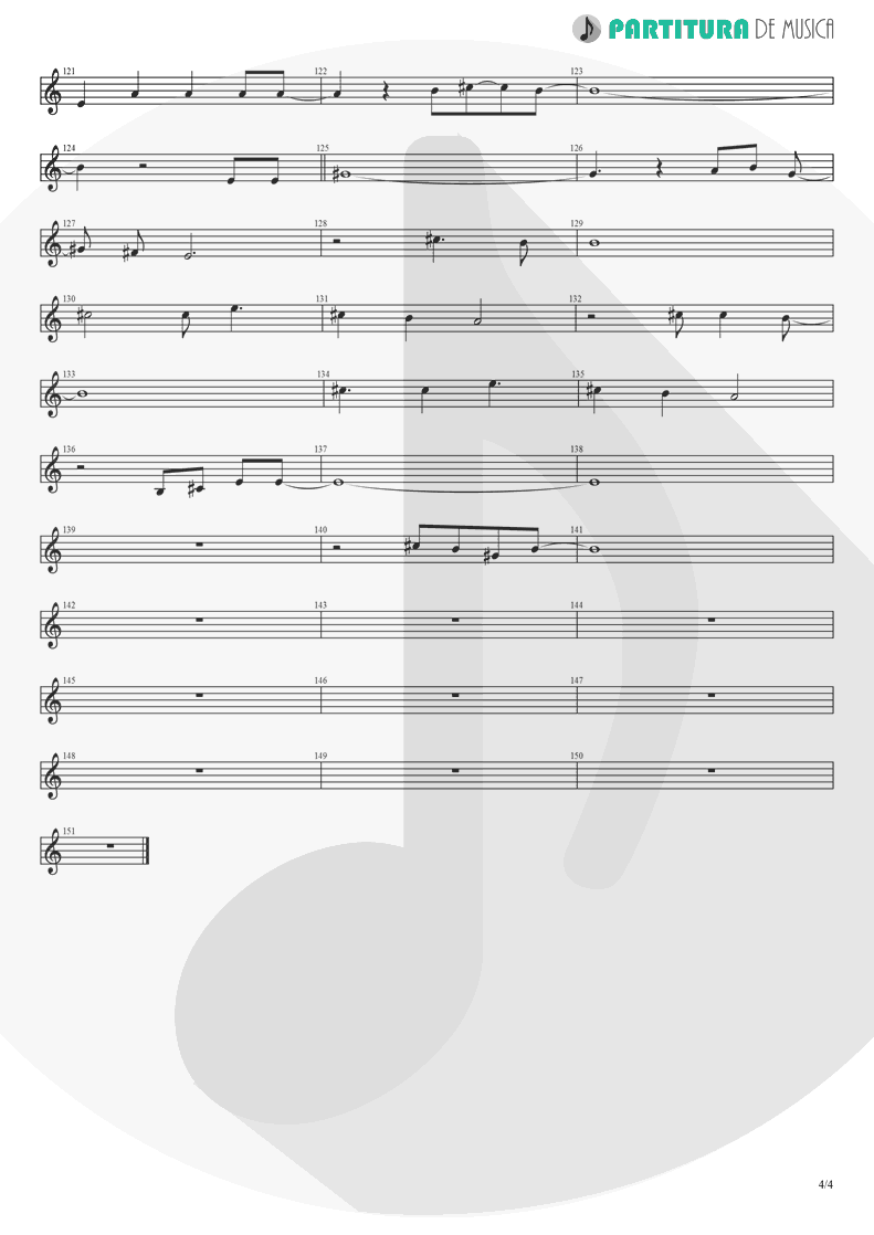 Partitura de musica de Canto - Peaceful Easy Feeling | Eagles | Eagles 1972 - pag 4