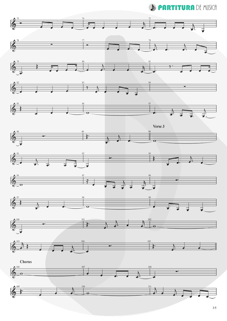 Partitura de musica de Canto - Already Gone | Eagles | On The Border 1974 - pag 3