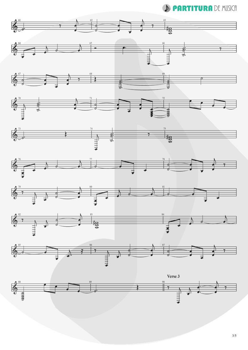 Partitura de musica de Piano - Already Gone | Eagles | On The Border 1974 - pag 3