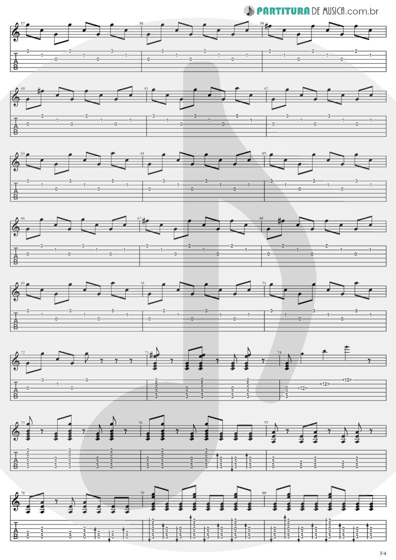Tablatura + Partitura de musica de Violão - Understanding | Evanescence | Sound Asleep EP 1999 - pag 3