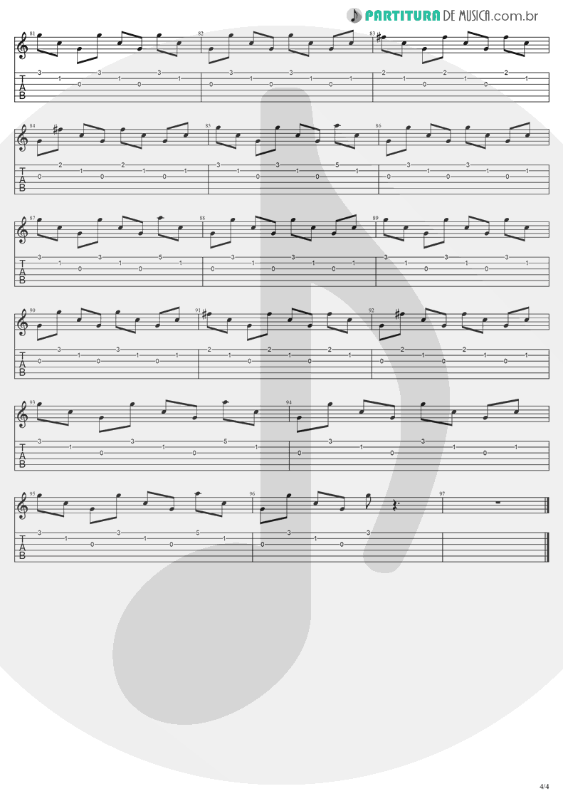 Tablatura + Partitura de musica de Violão - Understanding | Evanescence | Sound Asleep EP 1999 - pag 4