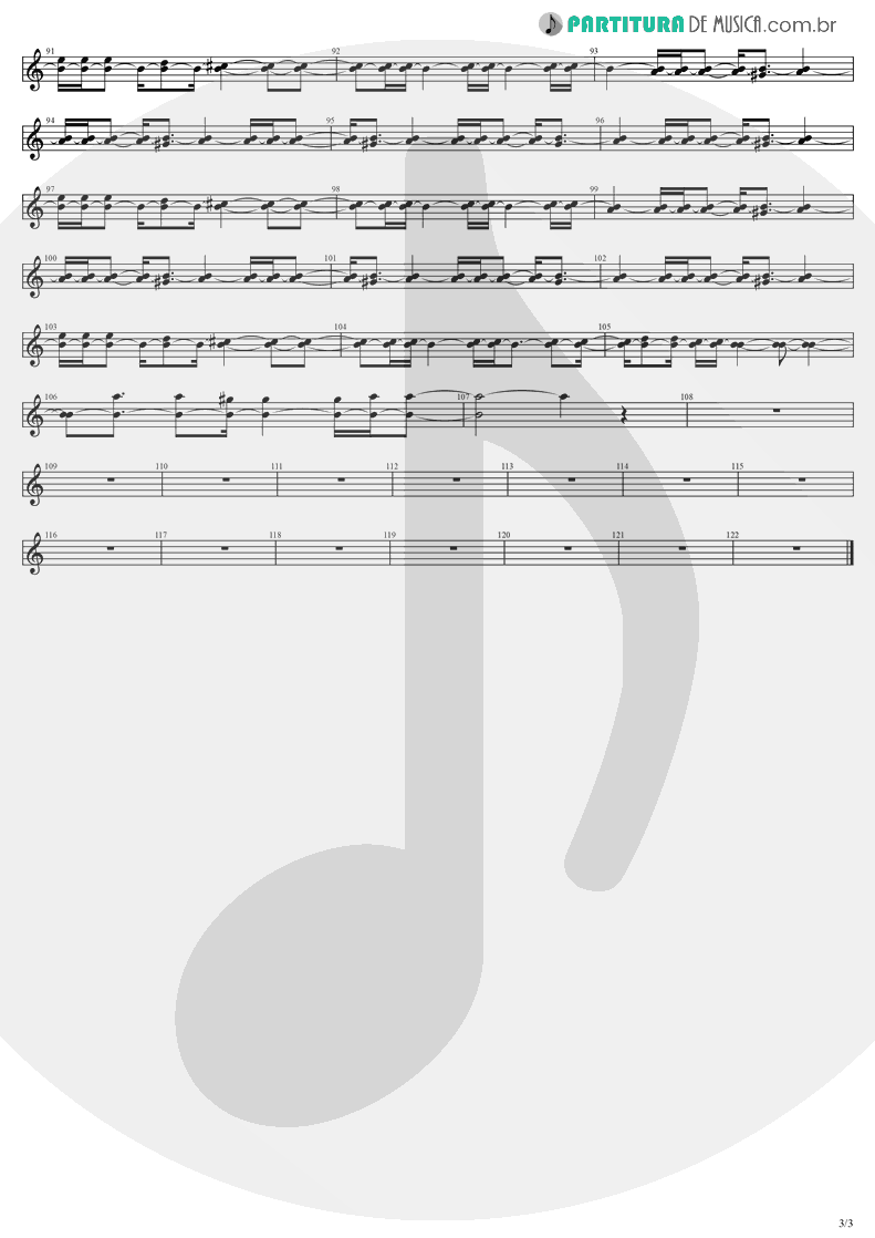 Partitura de musica de Violão - Anywhere | Evanescence | Origin 2000 - pag 3