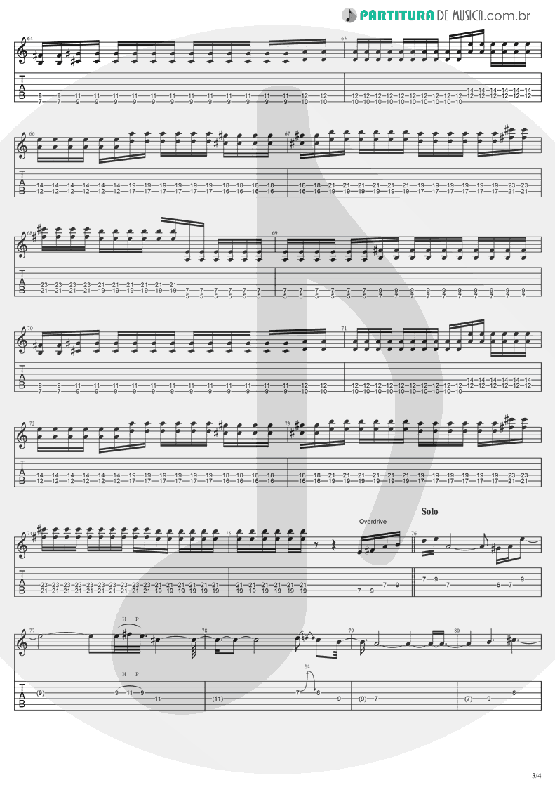 Tablatura + Partitura de musica de Violão - Anywhere | Evanescence | Origin 2000 - pag 3