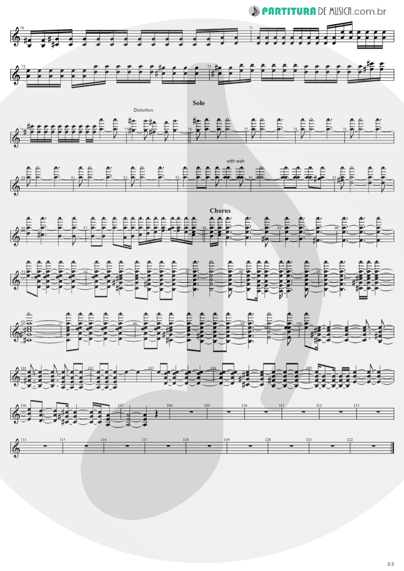 Partitura de musica de Violão - Anywhere | Evanescence | Origin 2000 - pag 3