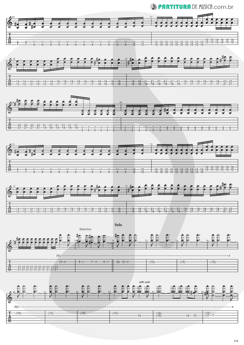 Tablatura + Partitura de musica de Violão - Anywhere | Evanescence | Origin 2000 - pag 3