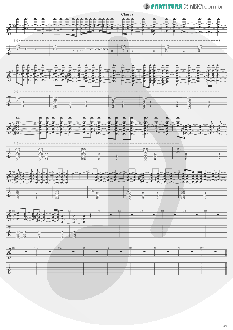 Tablatura + Partitura de musica de Violão - Anywhere | Evanescence | Origin 2000 - pag 4