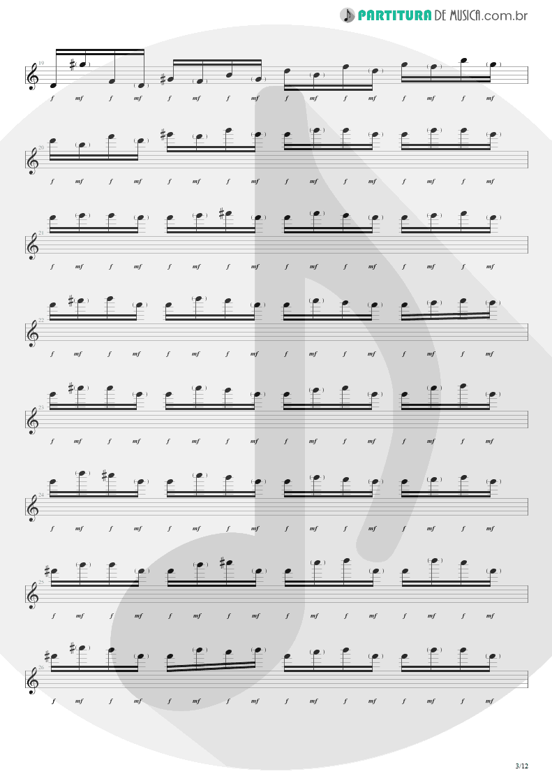 Partitura de musica de Guitarra Elétrica - He Man Woman Hater | Extreme | Extreme II: Pornograffitti 1990 - pag 3