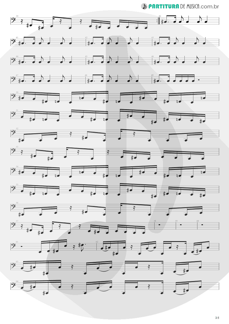 Partitura de musica de Baixo Elétrico - Cynical | Extreme | Waiting for the Punchline 1995 - pag 3