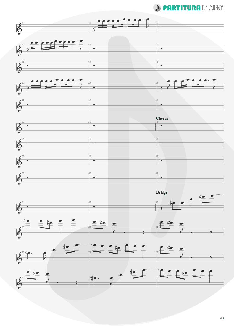 Partitura de musica de Canto - The Real Thing | Faith No More | The Real Thing 1989 - pag 2