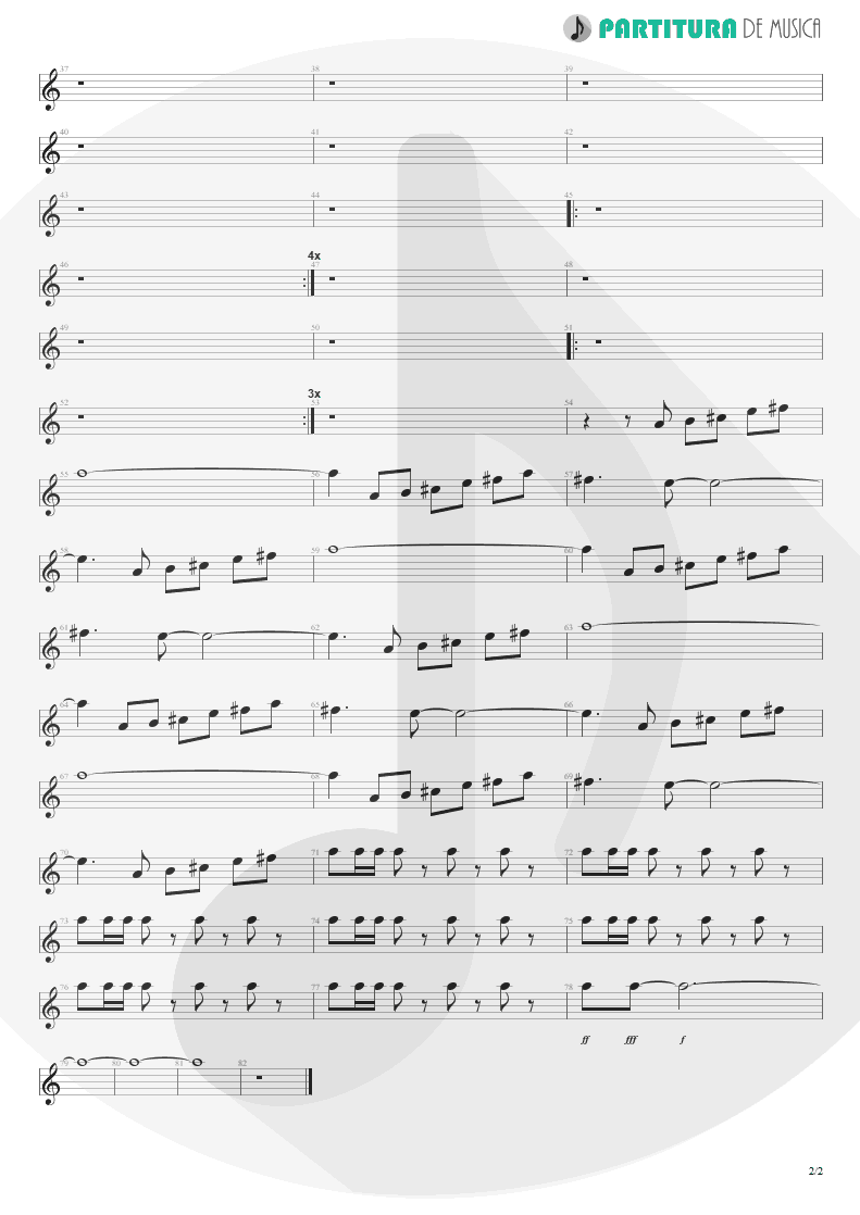 Partitura de musica de Piano - A Small Victory | Faith No More | Angel Dust 1992 - pag 2