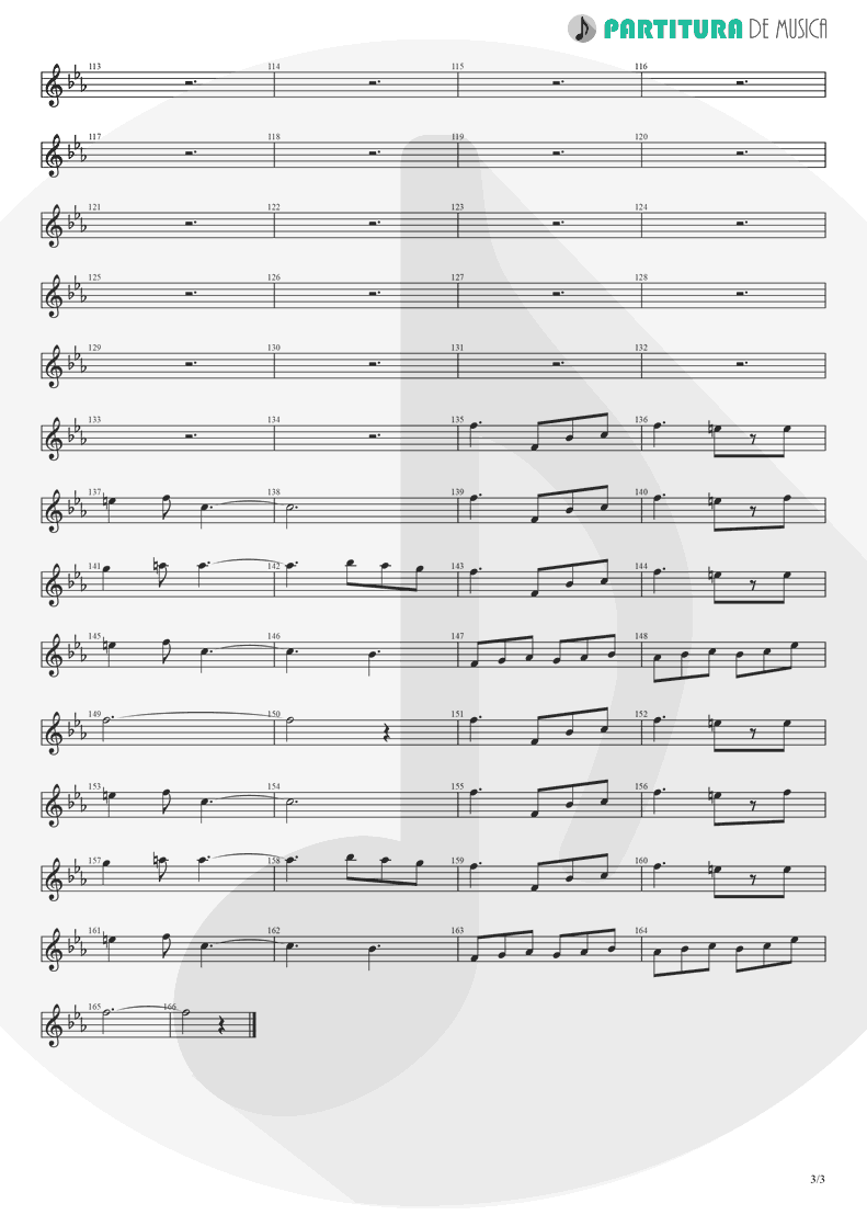 Partitura de musica de Trompete - Fanfare and Lucca Theme | Games | Nintendo Game Club 1995 - pag 3