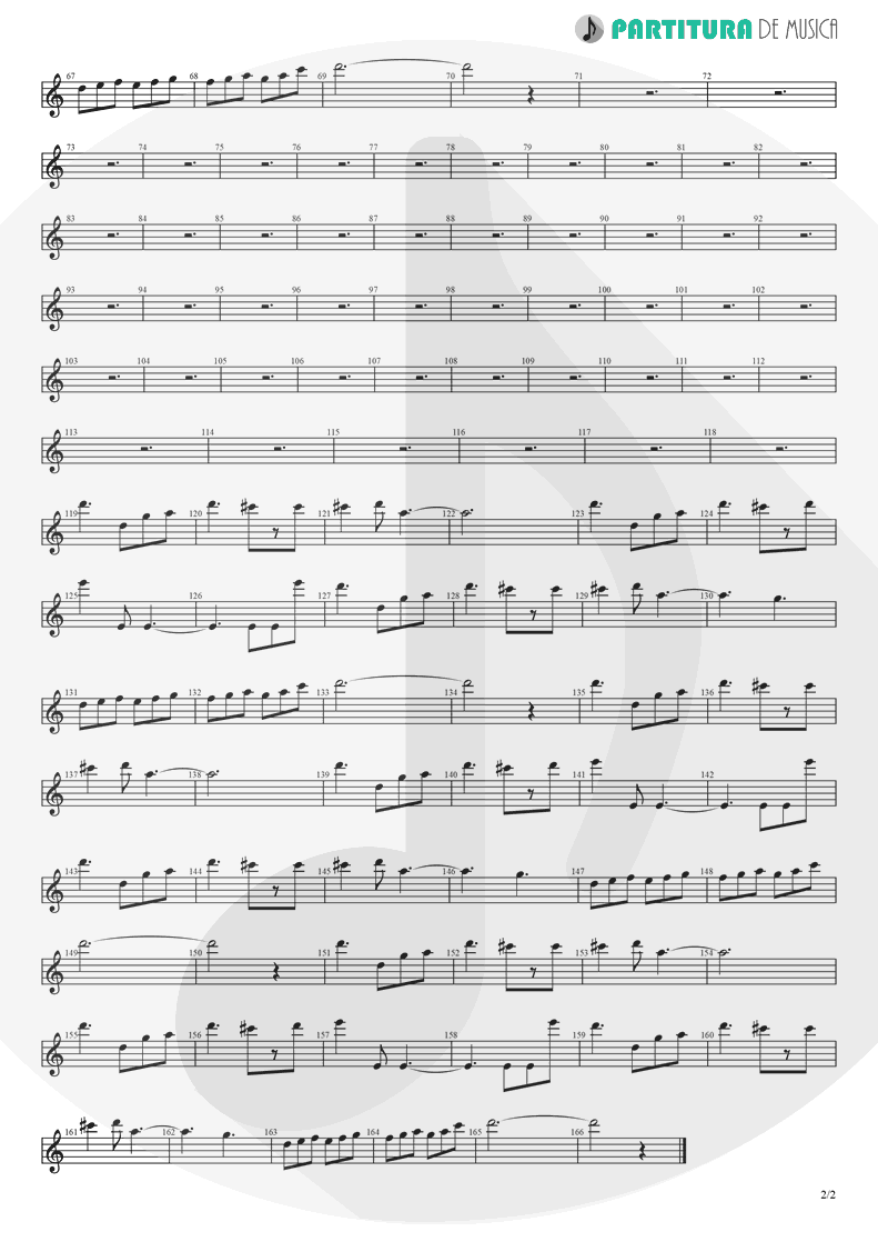 Partitura de musica de Violino - Fanfare and Lucca Theme | Games | Nintendo Game Club 1995 - pag 2