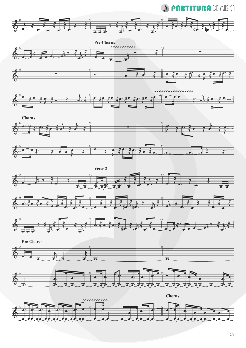 Partitura de musica de Flauta Transversal - Crazy On You | Heart | Dreamboat Annie 1976 - pag 2