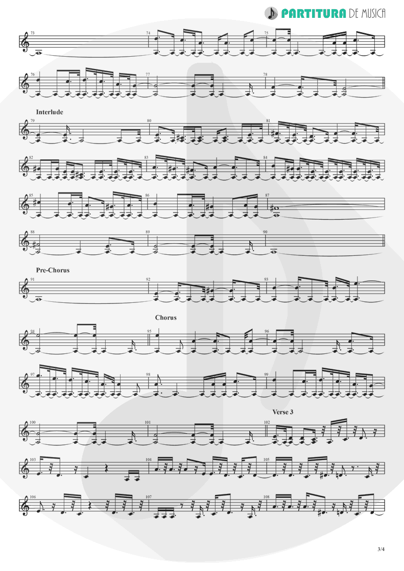 Partitura de musica de Flauta Transversal - Crazy On You | Heart | Dreamboat Annie 1976 - pag 3