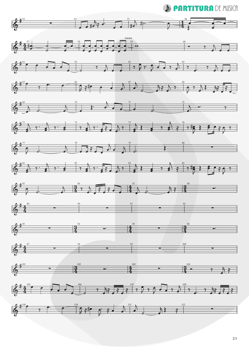 Partitura de musica de Flauta Transversal - Barracuda | Heart | Little Queen 1977 - pag 2