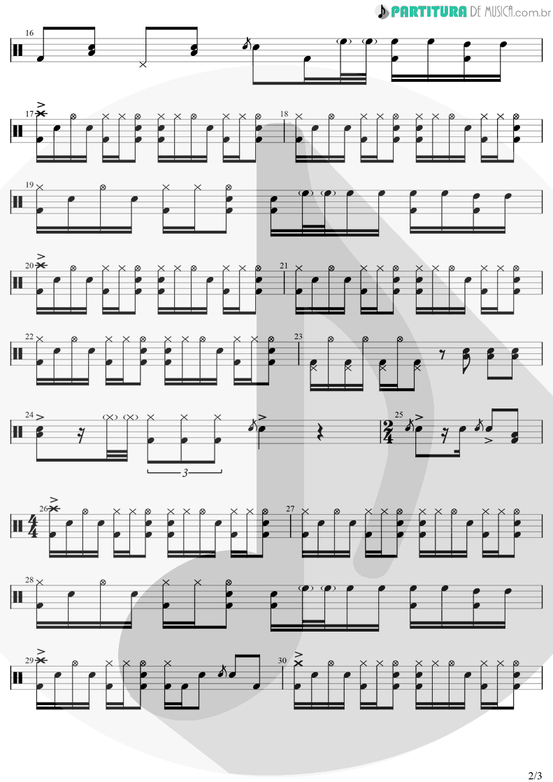 Partitura De Musica Bateria Batom De Cereja Israel Rodolffo Aqui E Agora 2021