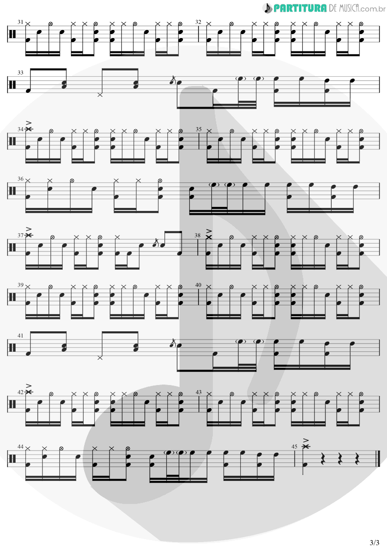 Partitura De Musica Bateria Batom De Cereja Israel Rodolffo Aqui E Agora 2021