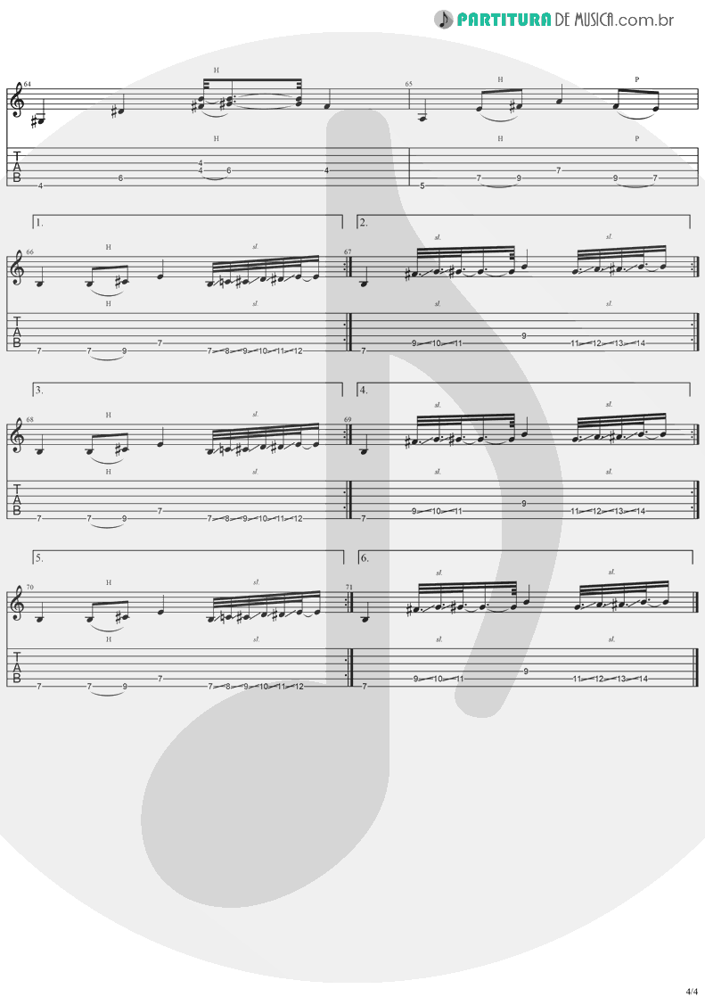 Tablatura + Partitura de musica de Violão - F-Stop Blues | Jack Johnson | Brushfire Fairytales 2002 - pag 4