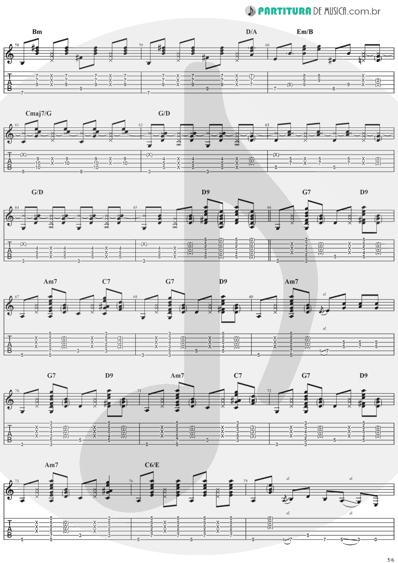 Tablatura + Partitura de musica de Violão - Banana Pancakes | Jack Johnson | In Between Dreams 2005 - pag 5