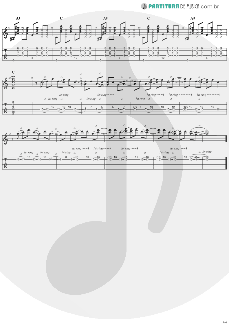 Tablatura + Partitura de musica de Violão - Better Together | Jack Johnson | In Between Dreams 2005 - pag 4