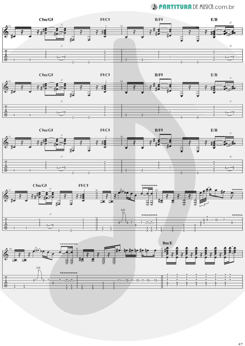 Tablatura + Partitura de musica de Violão - Good People | Jack Johnson | In Between Dreams 2005 - pag 4