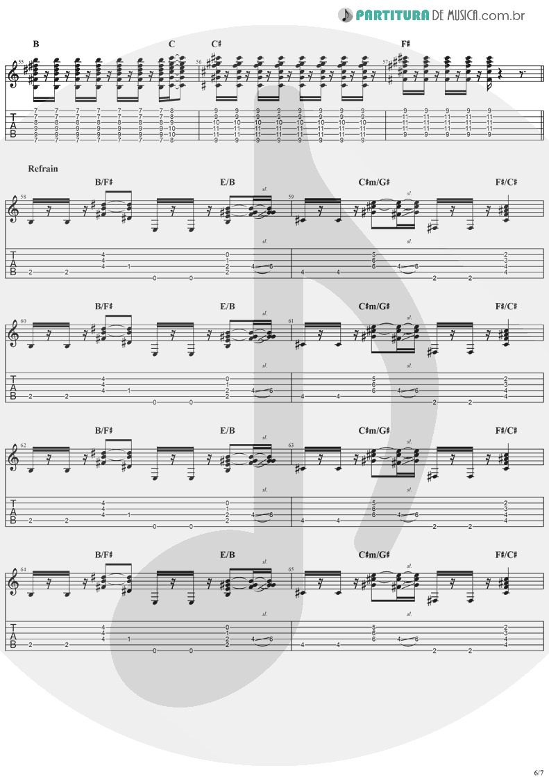 Tablatura + Partitura de musica de Violão - Good People | Jack Johnson | In Between Dreams 2005 - pag 6