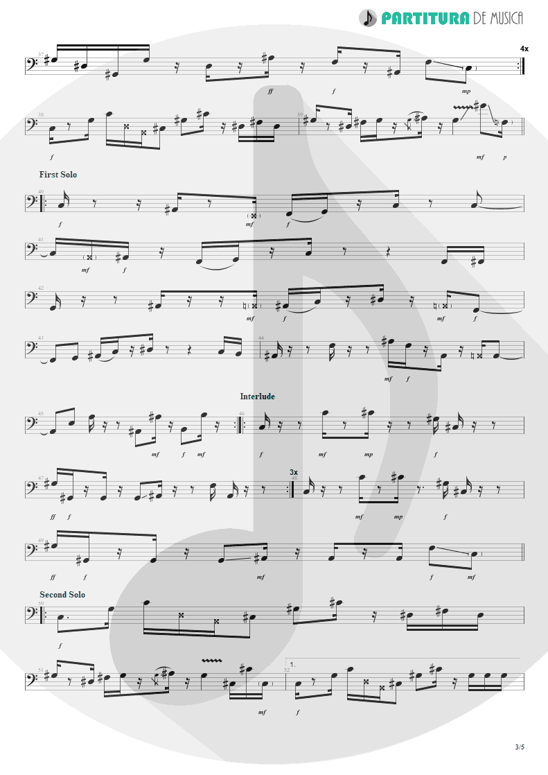 Partitura de musica de Baixo Elétrico - Too Young To Die | Jamiroquai | Emergency on Planet Earth 1993 - pag 3