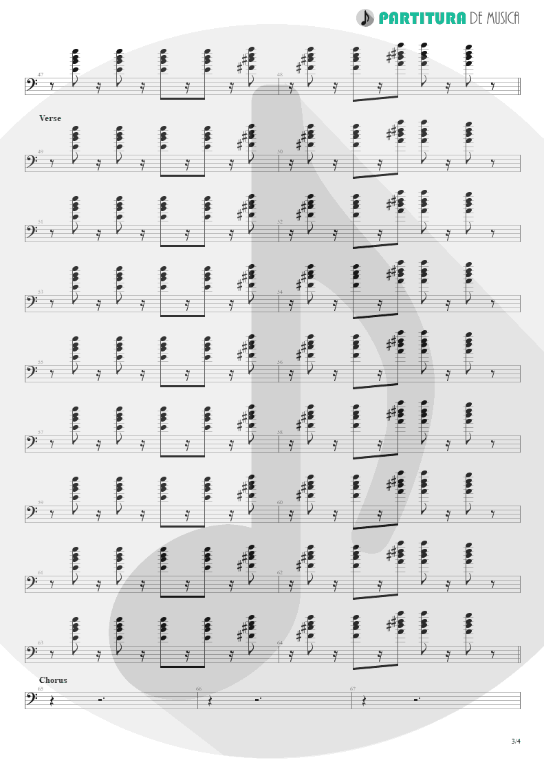 Partitura de musica de Teclado - Cosmic Girl | Jamiroquai | Travelling Without Moving 1996 - pag 3