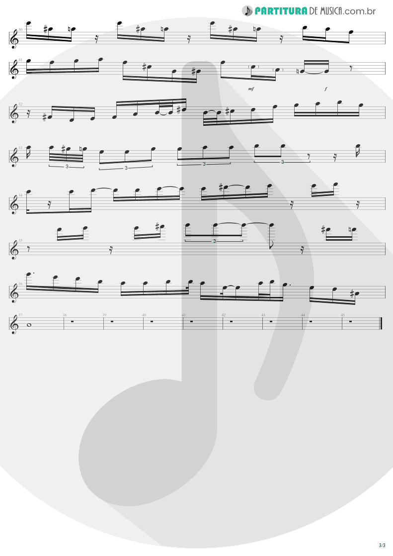 Partitura de musica de Saxofone Alto - What Goes Around Comes Around | Lenny Kravitz | Mama Said 1991 - pag 3