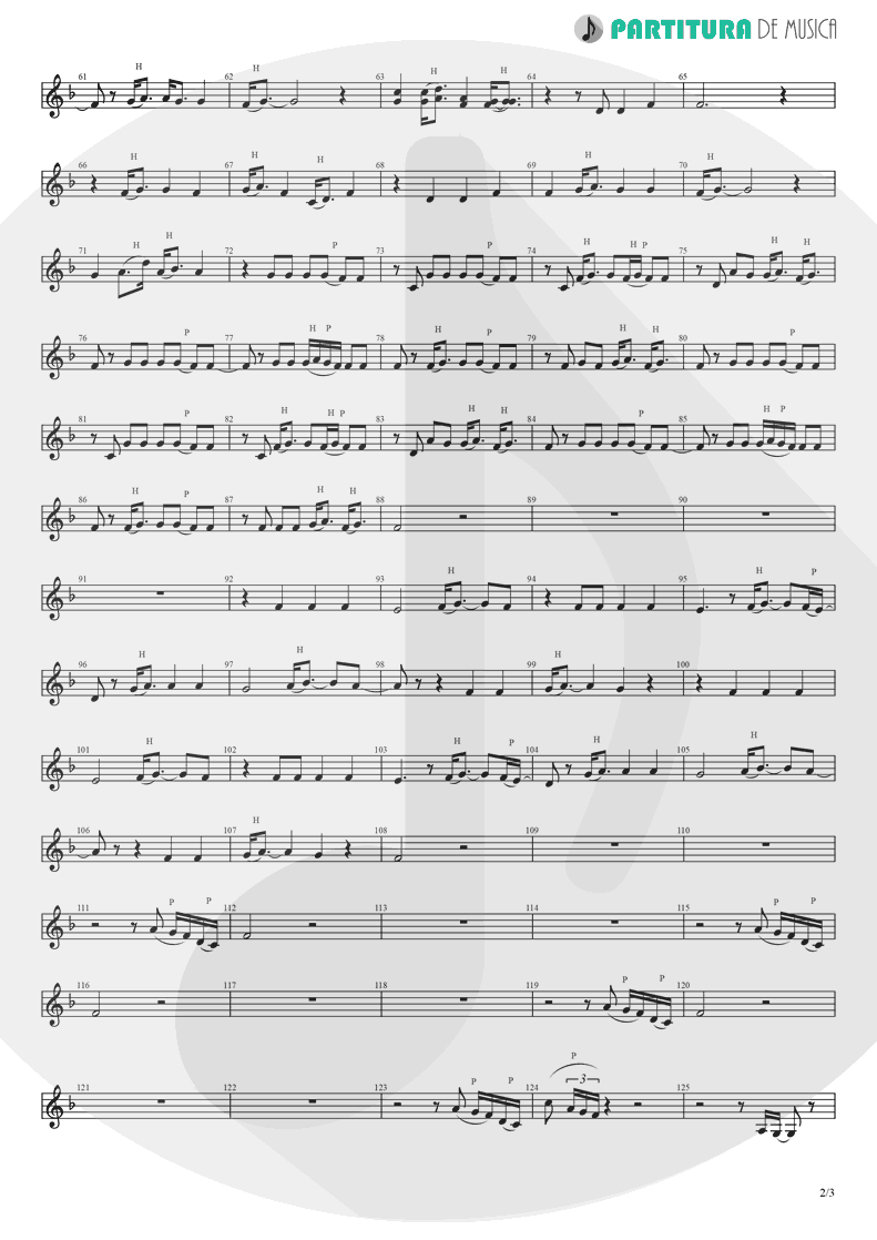 Partitura de musica de Canto - Like A Prayer | Madonna | Like a Prayer 1989 - pag 2