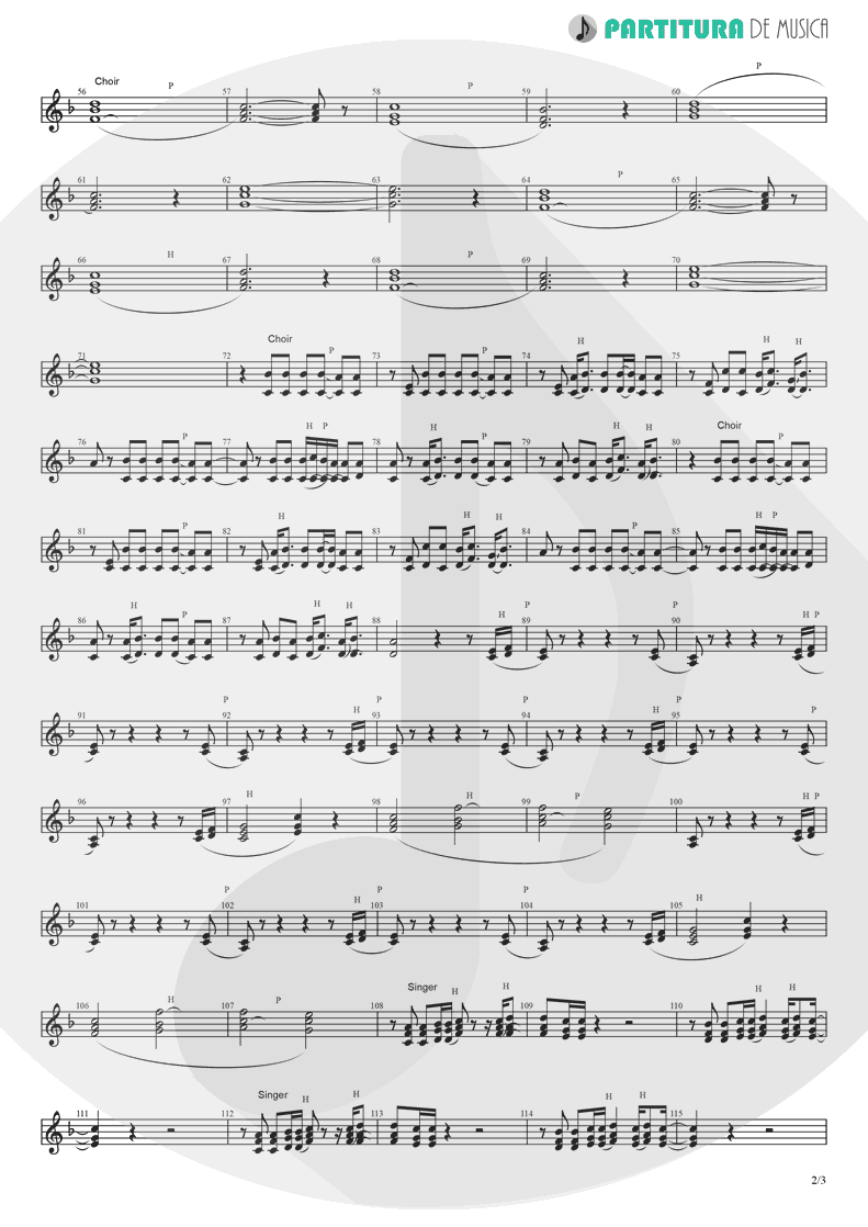 Partitura de musica de Canto - Like A Prayer | Madonna | Like a Prayer 1989 - pag 2