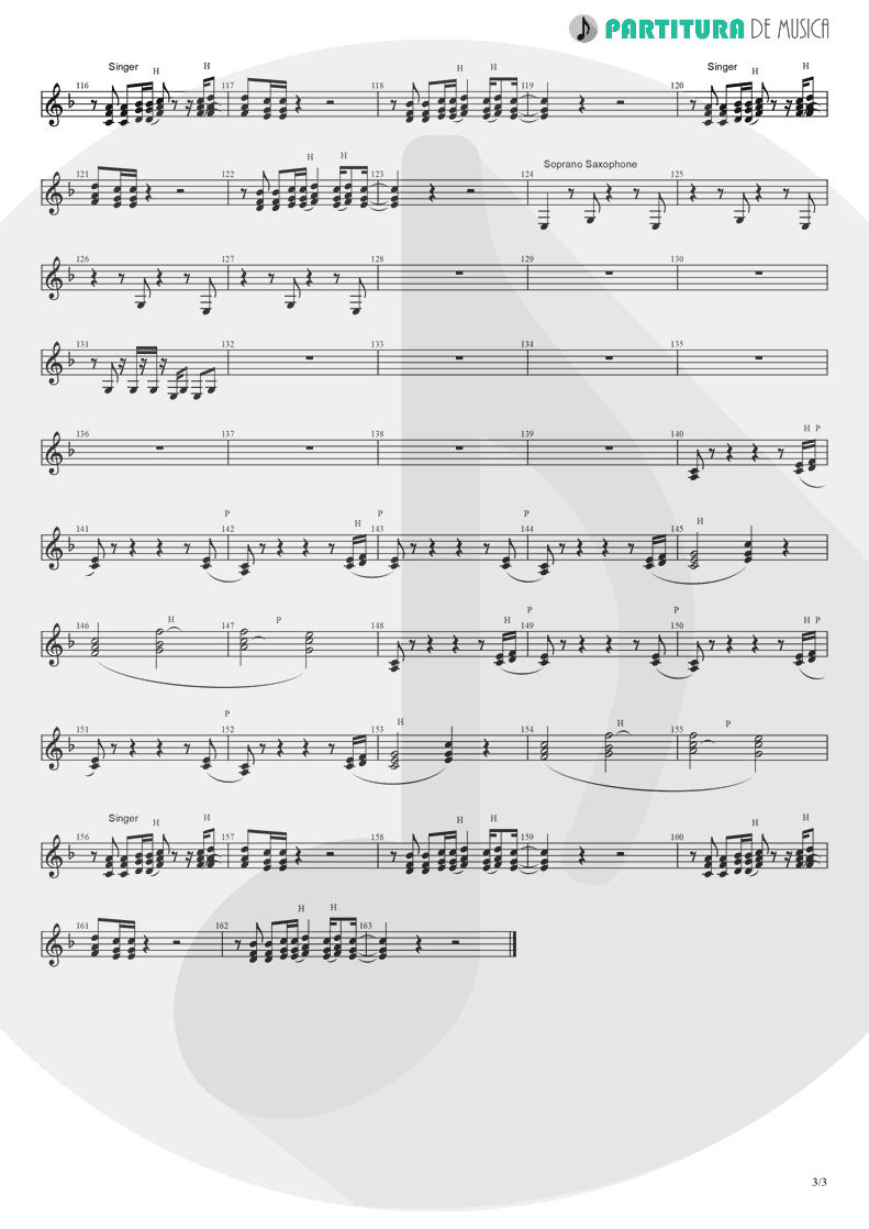 Partitura de musica de Canto - Like A Prayer | Madonna | Like a Prayer 1989 - pag 3