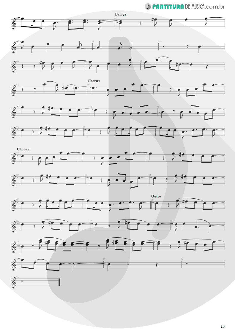 Partitura de musica de Canto - Must Get Out | Maroon 5 | Songs About Jane 2002 - pag 3