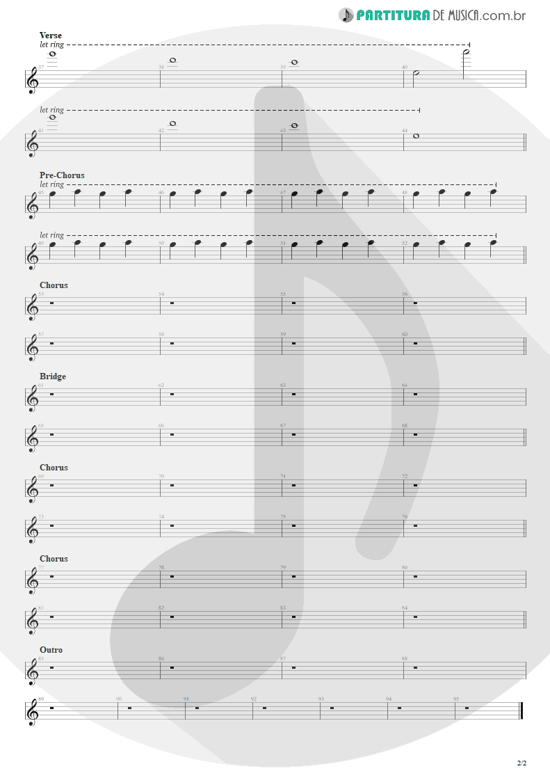 Partitura de musica de Piano - Must Get Out | Maroon 5 | Songs About Jane 2002 - pag 2